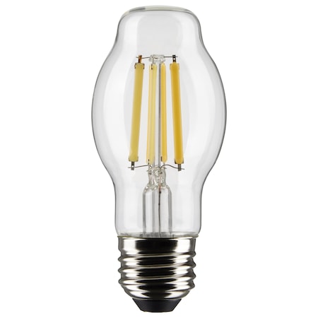 Satco 8-Watt BT15 LED - Clear - Medium Base - 2700K - 800 Lumens - 120 Vo S21856